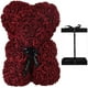 thumbnail image 1 of Oso rosa - Oso de peluche rosa de 10 pulgadas Hugz Teddy Bear Bear - Más de 250 docenas de flores artificiales - Día de San Valentín, aniversario y despedidas de soltera Caja de regalo transparente (Borgoña) Zhivalor WRMH-203-4, 1 of 8