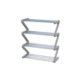 thumbnail image 2 of Czzoypi Z-Shape Shoe Rack, 4-Tier Metal Storage Organizer for Entryway Closet, Easy Assembly Modern Shoe Shelf for Dorm Office Home, Gray, 2 of 6