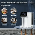 thumbnail image 2 of iSpring RCD100 5-Stage Countertop Reverse Osmosis System, Instant Hot RO Water Dispenser with UV, 2.5:1 Pure to Drain, 100 GPD Portable Water Filtration System, 4 Temperature Options, Plug and Play, 2 of 8