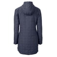 thumbnail image 3 of Women's Cutter & Buck Navy New Orleans Saints Americana Rainier PrimaLoft- Eco Insulated Full-Zip Hooded Long Coat, 3 of 3