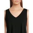 thumbnail image 3 of Time and Tru Women's Hi-Low Tank Top, Sizes S-XXXL, 3 of 5