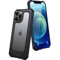 thumbnail image 1 of Designed for iPhone 13 Pro Max, Military Drop Protection Translucent Matte Case Fitting for iPhone 13 Pro Max 6.7 Inch, Gudian Series, Black, 1 of 4
