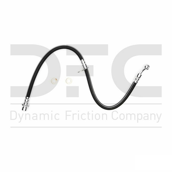 Front Left Dynamic Friction Company Brake Line Hose 350-59080 For 2006-2011 Honda Civic, 2007-2010 Acura CSX