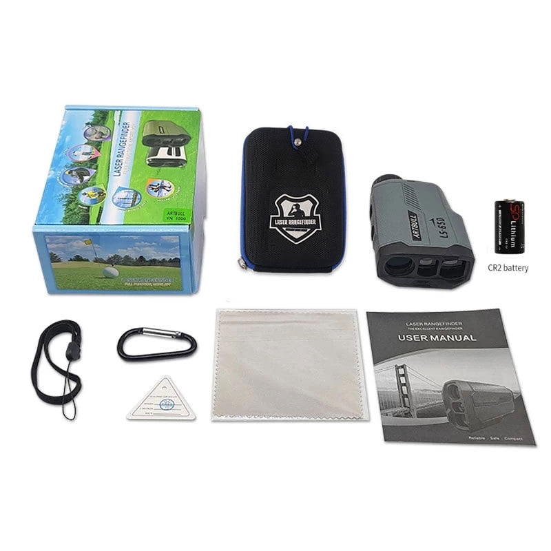 Gadget Golf Rangefinder with Slope -Range Finder for Hunting, Magnification with Flag Pole Locking Vibration, Rechargeable Battery with Magnet Stripe, Golf Accessories for Men