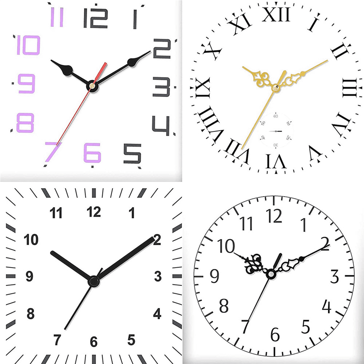 35 Sets Quartz Clock Movement Mechanism, Silent Short Shaft Clock Mechanisms with Hands, Wall Clock Mechanism Parts,35 x Quartz clock movements 105 x clock hands 35 set x Accessories,
