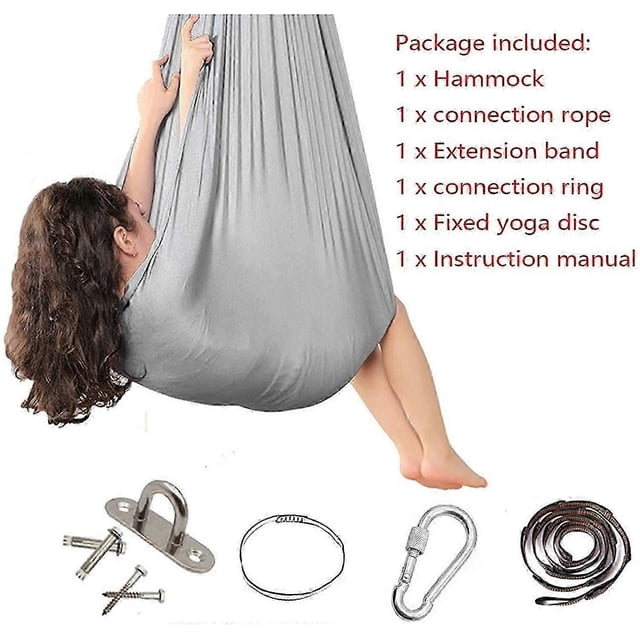 Sensory Swing Indoor Therapy Swing compatible with Adults Kids and Teens, compatible with
