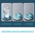 thumbnail image 4 of SUSWIM Drink Coasters with Holder, Absorbent Coaster Sets of 6, Marble Style Ceramic Drink Coaster for Tabletop Protection,Suitable for Kinds of Cups, Wooden Table, Cool Home Decor, 4 Inches, 4 of 6