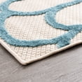 thumbnail image 5 of Oasis Modern Floral Gold and Orange Polypropylene Indoor Outdoor Area Rug, 7'x9' Rectangle, 5 of 7