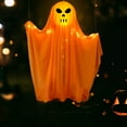 thumbnail image 5 of Hvmvliv Ghost Decor 38.2in Halloween Decorations Outdoor Decorative Props LED Lights Scary Ghost Halloween Decoration for Yard Front Porch Garden Home Orange, 5 of 6