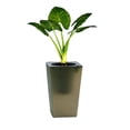 thumbnail image 2 of Modern Large Tall Planter with Drainage Holes - Brick-Textured Square Indoor/Outdoor Plant Pot, Lightweight Self-Watering Planter for Home, Office, Porch, Deck - 1 Pack, 2 of 8