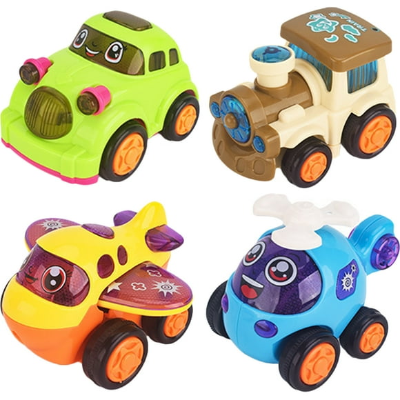 4 Pcs Jouets de Voiture Portables Résistants à l'Usure Jouets pour Enfants Accessoire de Voiture Jouet Intéressant pour Enfants