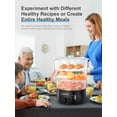 thumbnail image 6 of 13.7QT Electric Food Steamer with Timer, 800W Fast Cooking, 3 Tiers BPA-Free Steam Cooker for Veggies Seafood Rice, 6 of 6