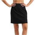 thumbnail image 2 of Fesfesfes Womens Ribbed Cinched Side Mini Skirt Bottoms Fashion Summer Solid Color High Waisted Shorts Casual Shorts Skirt, 2 of 5