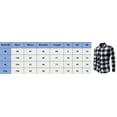 thumbnail image 3 of Douhoow Mens Plaid Long Sleeve Shirts Tops Casual Button Down Slim Fit Shirts M-XXL, 3 of 3