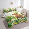 thumbnail image 2 of Erosebridal Kawaii Capybara Twin Bedding Sets 7-Piece For Boys Girls,Kids Chic Floral Flowers Bedding Comforter Set,Luxury Bedroom Decor, 2 of 6