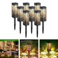 thumbnail image 4 of 8 piezas de luz solar LED para exteriores, luces decorativas, luz LED para césped, luces de jardín, lámpara de energía solar, linterna solar, luces de Blanco cálido Sunnimix Luces de camino, 4 of 8