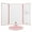 Pink, variant on Tri-Fold Makeup Mirror with Lights, 2X/3X/10X Magnifying Vanity Mirror, Touch Control Dual Powered Cosmetic Mirror, Portable LED Women Gift