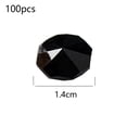 thumbnail image 2 of Cuentas octagonales de cristal de 14 mm, atrapasueños de cortina de cristal, piezas de guirnalda de cristal, paquete de 100, 2 of 5