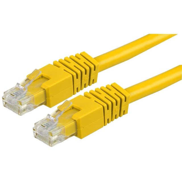 PRO SIGNAL - RJ45 Mâle à Mâle Cat6 UTP Ethernet Patch Lead, 0.5m Jaune