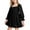 Black, variant on Utoimkio Toddler Girls Ruffle Princess Dress Square Neck Long Sleeve Formal Party Dress Summer Outfits Clothes Size 3-10Y