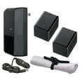 thumbnail image 1 of Canon VIXIA HF R800 High Capacity 'Intelligent' Batteries (2 Units) + AC/DC Travel Charger + Nw Direct Microfiber Cleaning Cloth., 1 of 1