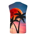thumbnail image 4 of Titcea Tank Tops Men Graphic Printed Round Neck Sleeveless Shirt Summer Beach Vacation Outdoor Sports Gym Fashion T-Shirts, 4 of 5