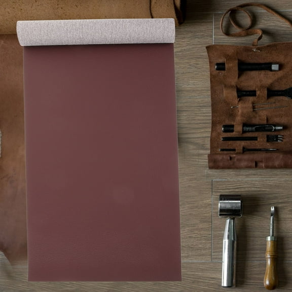 HOMEMAXS 1 Roll of Faux PU Leather Sheet Sewing Leather Material Multi-function DIY Leather Crafts Making Leather