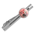 thumbnail image 1 of Love You Cat Flowers Round Tie Bar Clip Clasp Tack Silver Color Plated, 1 of 6