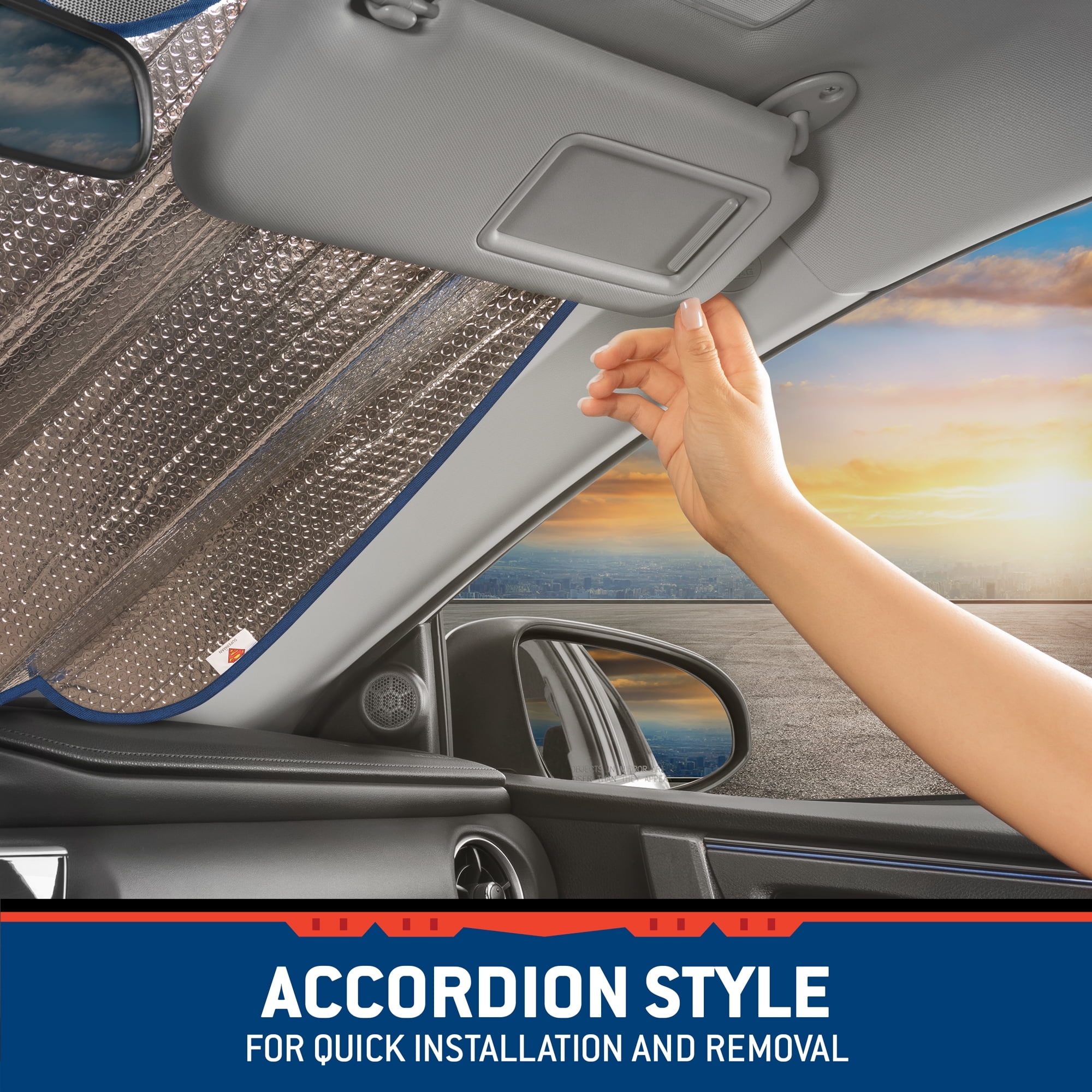 Superman windshield sun sale shade