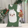 thumbnail image 5 of Naloa Alpaca Faces Drawstring Christmas Bags, 3D Xmas Gift Bags, Christmas Wrapping Bags, Xmas Goodie Bags, Treat Pouch Bags, Party Favor Bags-Small, 5 of 9