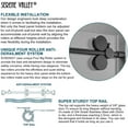 thumbnail image 6 of Serene Valley 56 x 74 Inch Big Roller Sliding Shower Door, Matte Black, 6 of 8