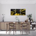 thumbnail image 4 of Erosebridal Gold Abstract Line Paintings Wall Decor Bedroom, Geometric Striped Wall Hanging Decor Kitchen, 4 of 5