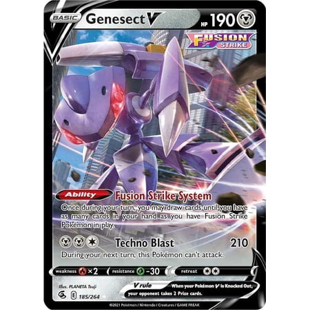 Pokemon Fusion Strike Genesect V #185