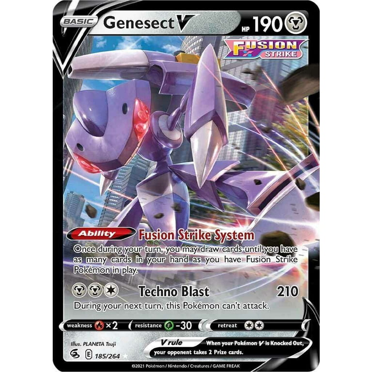 Pokemon Fusion Strike Genesect V #185 