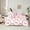Pink White D, variant on Castle Fairy Teenagers Cartoon Bow Knot Letter Monogrammed E Twin Bedding Sets 7-Piece,Cute Bow-Tie Plaid Grid Bedding Comforter Set Microfiber,Dreamy Princess Breathable Sheet Sets