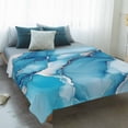 thumbnail image 4 of Blue Marble Blanket Soft Cozy Warm Throw Blanket for Couch, Plush Fuzzy Flannel Fleece Blankets for Sofa, Contemporary Aesthetics Abstract Art Bed Blankets Lightweight Gifts for Women, 30"x40", 4 of 9