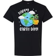 thumbnail image 3 of Inktastic Happy Earth Day Cute Smiling Planet Earth with Tree T-Shirt, 3 of 5