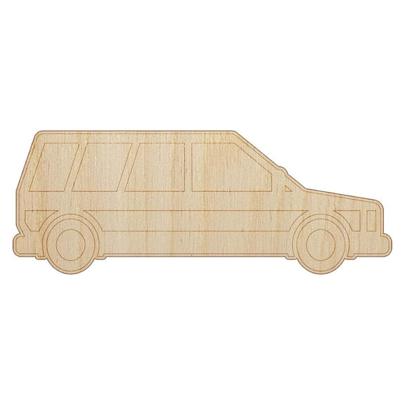 Station Wagon Family Car Vehicle Automobile Wood Shape Unfinished Piece Cutout Craft DIY Projects - 4.70 Inch Size - 1/8 Inch Thick