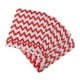 thumbnail image 1 of KAKOWELY 25 bolsas de papel desechables con forma de V y diseño ondulado para alimentos, respetuosas con el medio ambiente, para fiestas (rojas), 1 of 4