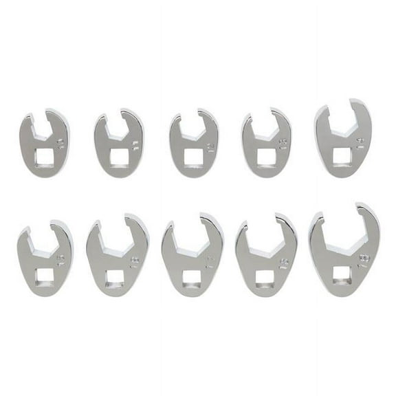 Platinum PLT-99320 10 Piece 0.37 in. Drive Metric Flare Nut Crowfoot Wrench Set