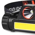 thumbnail image 3 of Linterna frontal, linterna frontal ABS con carga USB, linterna frontal para pesca nocturna, linterna frontal ABS, verdadera excelencia, 3 of 5