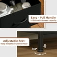 thumbnail image 4 of Eunos Black Nightstands for Bedroom Set of 2, Small Bedside Table End Table for Closet Living Room, 4 of 8