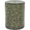 thumbnail image 2 of Livabliss Garden Stools - Bishop Green Ceramic Decorative Garden Stool - Global Indoor Outdoor Chinoiserie Decor - Patio Garden Room Furniture Piece (18"H x 13"W x 13"D), 2 of 9