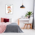 thumbnail image 3 of Stupell Industries Grow Happy Retro Mushrooms Botanical & Floral Painting Gray Framed Art Print Wall Art, 24 x 30, 3 of 9