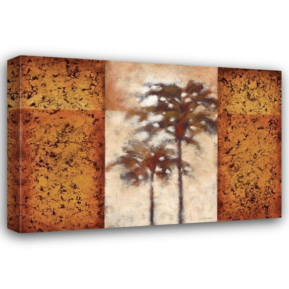 Scott Lee 24x18 Gallery Wrapped Canvas Wall Art Titled - Sunset Palms II