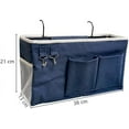 thumbnail image 6 of Bedside trolley/bedside storage bag hanger for bunk and hospital beds, dorm bed rails, 6 of 7