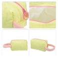 thumbnail image 3 of Bolsa de cosméticos floral duradera para mujeres Unique Bargains para vacaciones, camping y actividades al aire libre, poliéster amarillo, 3 of 3
