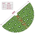 thumbnail image 3 of Yiaed Kiwi Fruit Print Christmas Tree Skirt , Tree SkirtsTree Mat for Christmas Winter Holiday Indoor Decorations-48", 3 of 7