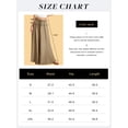 thumbnail image 7 of Airmenty Women Casual Wide Leg Pants High Waist Pants Long Palazzo Pants Lounge Beach Trousers with Pocket Wheat 1-Pack, 7 of 7