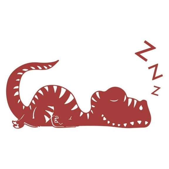 Promotion!!!Cartoon Painted Sleeping Dinosaur Boy Bedroom Entrance Wall Landscaping Decoration Wall Stickers Self-Adhesive Paper
